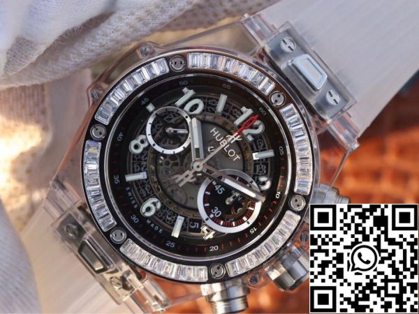 Hublot Big Bang 411 JX 4802 RT 1 1 Най-доброто издание бяла каучукова каишка САЩ реплика часовник 4621 Hublot Big Bang 411.JX.4802.RT 1: 1 Най-доброто издание бяла каучукова каишка