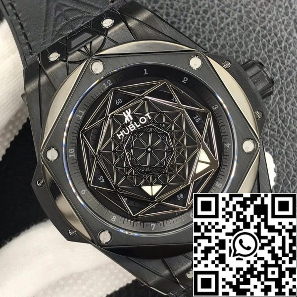 Hublot Big Bang 415 CX 1112 VR MXM18 1 1 Best Edition WWF Factory fekete számlap amerikai Replica óra 2454 Hublot Big Bang 415.CX.1112.VR.MXM18 1:1 Best Edition WWF Factory fekete számlapja