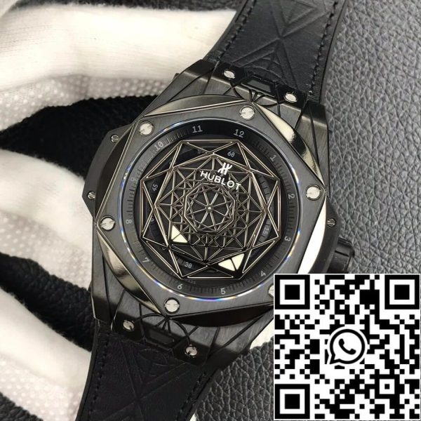 Hublot Big Bang 415 CX 1112 VR MXM18 1 1 Best Edition WWF Factory fekete számlap amerikai Replica óra 6790 Hublot Big Bang 415.CX.1112.VR.MXM18 1:1 Best Edition WWF Factory fekete számlapja