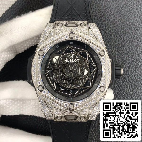 Hublot Big Bang 415 NX 1112 VR 1704 MXM17 1 1 Best Edition WWF Factory Black Dial US Replica Watch 5287 Hublot Big Bang 415.NX.1112.VR.1704.MXM17 1:1 Best Edition WWF Factory Black Dial