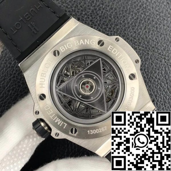 Hublot Big Bang 415 NX 1112 VR MXM16 1 1 Best Edition WWF Factory fekete számlap amerikai Replica óra 5076 Hublot Big Bang 415.NX.1112.VR.MXM16 1:1 Best Edition WWF Factory fekete számlapja