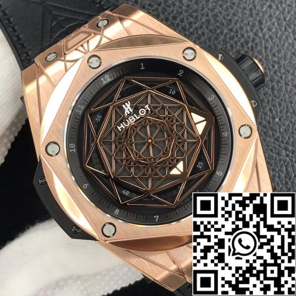 Hublot Big Bang 415 OX 1118 VR MXM17 1 1 Best Edition WWF Factory Gold Dial US Replica Watch 4598 Hublot Big Bang 415.OX.1118.VR.MXM17 1:1 Best Edition WWF Factory Gold Dial