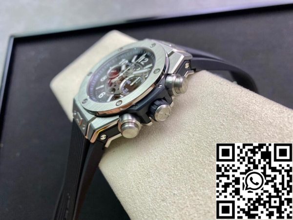 ساعة هوبلوت بيغ بانغ 421 NX 1170 RX 1 1 Best Edition ZF Factory Grey Dial ساعة أمريكية مقلدة 6389 ساعة هوبلوت بيغ بانغ 421.NX.1170.RX 1:1 Best Edition ZF Factory Grey Dial