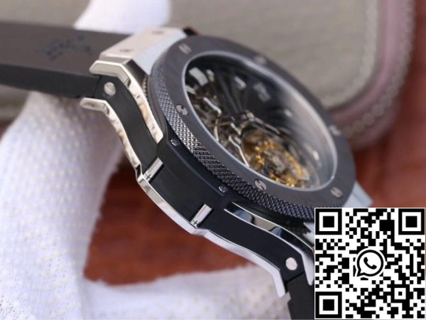 Hublot Big Bang Hollow Tourbillon 1 1 Najboljša izdaja keramični okvir skeletne Dial ZDA replika Watch 9080 Hublot Big Bang Hollow Tourbillon 1: 1 Najboljša izdaja keramični okvir skeletne Dial