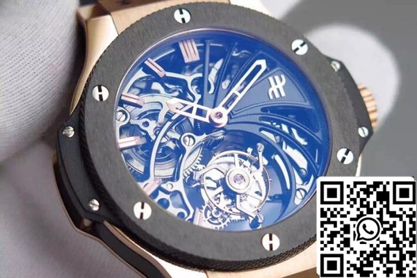 Hublot Big Bang ontto Tourbillon 1 1 Best Edition Sveitsin käsiveto Tourbillon Movement Yhdysvaltain Replica katsella 9136 Hublot Big Bang ontto Tourbillon 1: 1 Best Edition Sveitsin käsiveto Tourbillon Movement