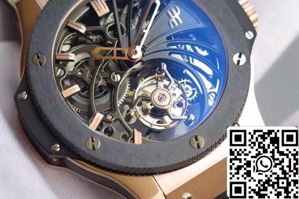 Hublot Big Bang Hollow Tourbillon 1 1 legjobb kiadású svájci kézi felhúzású Tourbillon Movement US Replica Watch 9937 Hublot Big Bang Hollow Tourbillon 1:1 legjobb kiadású svájci kézi felhúzású Tourbillon Movement