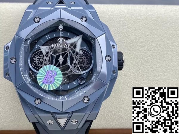 Hublot Big Bang Sang Bleu II 418 FX 8007 RX MXM21 1 1 Best Edition BB Factory Gray Ceramic US Replica Watch 6625 Hublot Big Bang Sang Bleu II 418.FX.8007.RX.MXM21 1:1 Best Edition BBF Factory Gray Ceramic