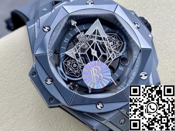 Hublot Big Bang Sang Bleu II 418 FX 8007 RX MXM21 1 1 Best Edition BB Factory Gray Ceramic US Replica Watch 7323 Hublot Big Bang Sang Bleu II 418.FX.8007.RX.MXM21 1:1 Best Edition BBF Factory Gray Ceramic