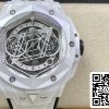 Hublot Big Bang Sang Bleu II 418 HX 2001 RX MXM21 1 1 Najlepsza edycja BB Factory White Ceramics US Replica Watch 3156 Hublot Big Bang Sang Bleu II 418.HX.2001.RX.MXM21 1:1 Najlepsza edycja BBF Factory White Ceramics