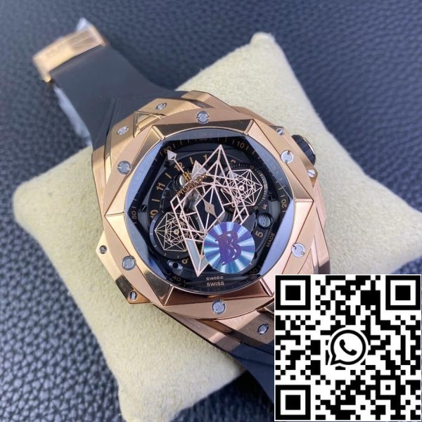 Hublot Big Bang Sang Bleu II 418 OX 1108 RX MXM19 1 1 Best Edition BB Factory Black Dial US Replica Watch 312 Hublot Big Bang Sang Bleu II 418.OX.1108.RX.MXM19 1:1 Best Edition BBF Factory Black Dial