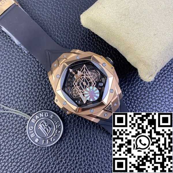 Hublot Big Bang Sang Bleu II 418 OX 1108 RX MXM19 1 1 Best Edition BB Factory Black Dial US Replica Watch 3649 Hublot Big Bang Sang Bleu II 418.OX.1108.RX.MXM19 1:1 Best Edition BBF Factory Black Dial