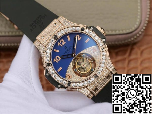 Hublot Big Bang Tourbillon 1:1 Best Edition Rose Gold Diamond Dial US Replica Watch 2651 Hublot Big Bang Tourbillon 1:1 Best Edition Rose Gold Diamond Dial