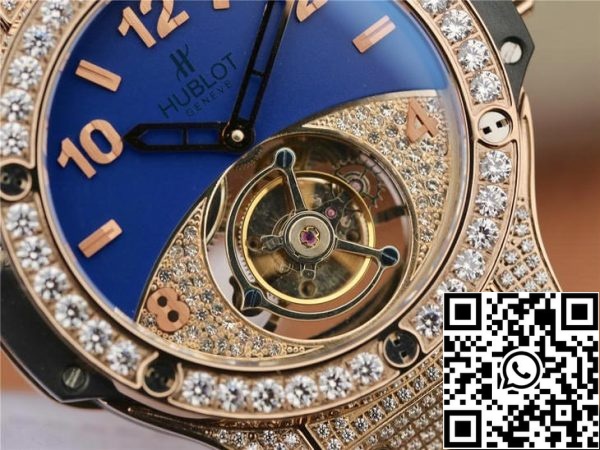 Hublot Big Bang Tourbillon 1:1 Best Edition Rose Gold Diamond Dial US Replica Watch 6843 Hublot Big Bang Tourbillon 1:1 Best Edition Rose Gold Diamond Dial