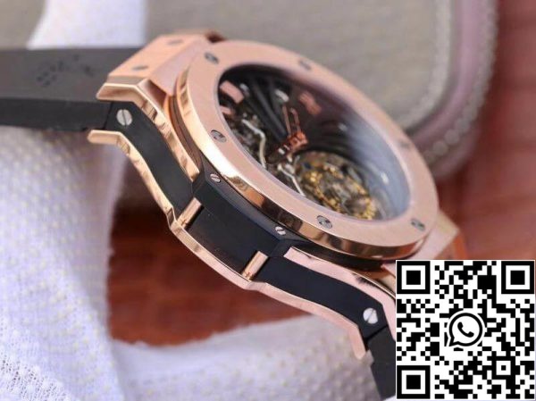 Hublot Big Bang hollow tourbillon 1 1 Best Edition Swiss Seagull hand winding tourbillon movement 18K Rose Gold US Replica Watch 5498 Hublot Big Bang hollow tourbillon 1:1 Best Edition Swiss Seagull hand-winding tourbillon movement 18K Rose Gold