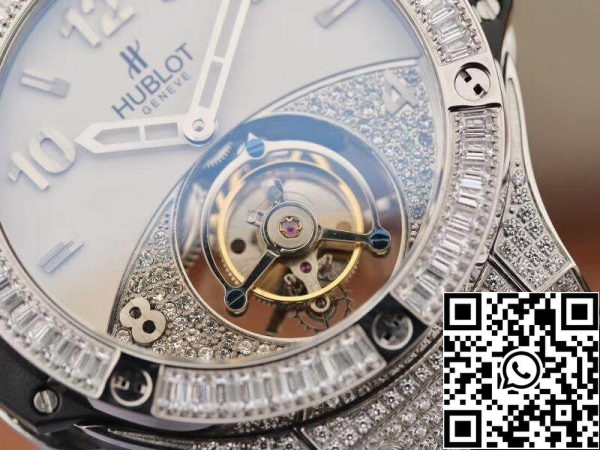 Hublot Classic Fusion 45mm Tourbillon Diamond Gray Dial 1:1 Best Edition mustalla kuminauhalla Sveitsin Tourbillon US Replica Watch 6677 Hublot Classic Fusion 45mm Tourbillon Diamond Gray Dial 1:1 Best Edition mustalla kuminauhalla Sveitsin Tourbillon