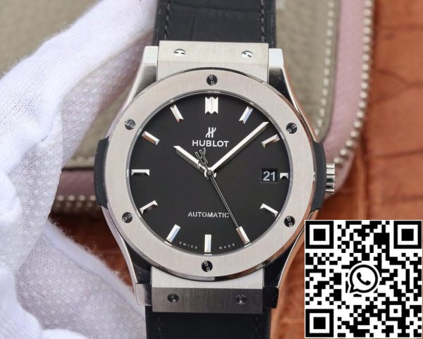 Hublot Classic Fusion 511 NX 1171 LR 1 1 Best Edition WWF Factory Black Dial US Replica Watch 3979 Hublot Classic Fusion 511.NX.1171.LR 1:1 Best Edition WWF Factory Black Dial