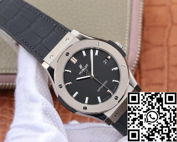 Hublot Classic Fusion 511 NX 1171 LR 1 1 Best Edition WWF Factory Quadrante Nero Orologio Replica 6684 Hublot Classic Fusion 511.NX.1171.LR 1:1 Best Edition WWF Factory Quadrante Nero