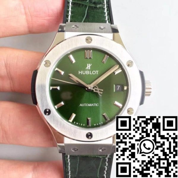 Hublot Classic Fusion 511 NX 8970 LR JJ Factory mehanske ure 1 1 Najboljša izdaja švicarski ETA2892 Green Dial ZDA replika Watch 2914 Hublot Classic Fusion 511.NX.8970.LR JJ Factory mehanske ure 1: 1 Best Edition švicarski ETA2892 Green Dial