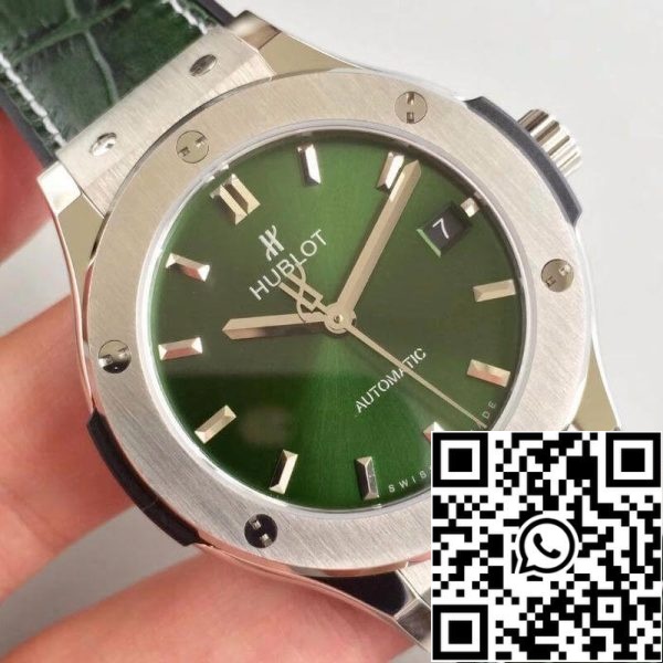 Hublot Classic Fusion 511 NX 8970 LR JJ Factory mehanske ure 1 1 Najboljša izdaja švicarski ETA2892 Green Dial ZDA replika Watch 7096 Hublot Classic Fusion 511.NX.8970.LR JJ Factory mehanske ure 1: 1 Best Edition švicarski ETA2892 Green Dial