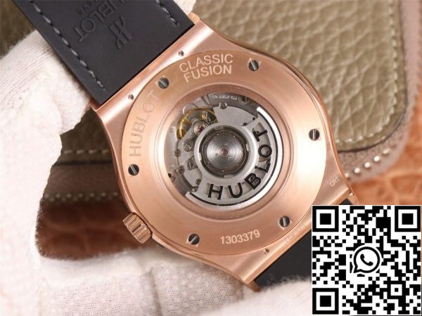 Hublot Classic Fusion 511 OX 1181 LR 1 Best Edition WWF Factory Rose Gold Black Dial US Replica Watch 4192 Hublot Classic Fusion 511.OX.1181.LR 1:1 Best Edition WWF Factory Rose Gold Black Dial