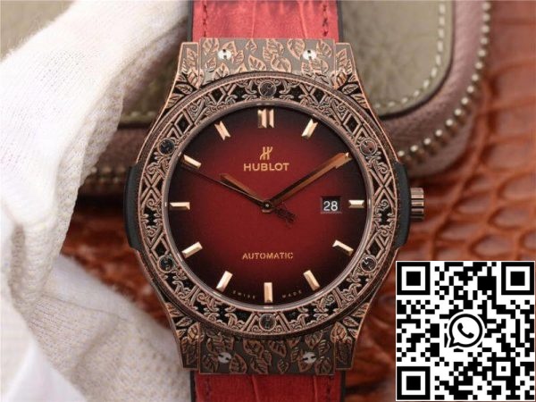 Hublot Classic Fusion 511 OX 6670 LR OPX17 JJ Factory 1 1 Best Edition Swiss ETA2892 Dark Red Gummy Strap US Replica Watch 2289 Hublot Classic Fusion 511.OX.6670.LR.OPX17 JJ Factory 1:1 Best Edition Swiss ETA2892 Dark Red Gummy Strap