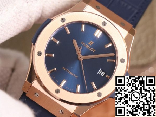 Hublot Classic Fusion 511 OX 7180 LR 1 1 Best Edition WWF Factory Rose Gold US Replica Orologio 6484 Hublot Classic Fusion 511.OX.7180.LR 1:1 Best Edition WWF Factory Rose Gold