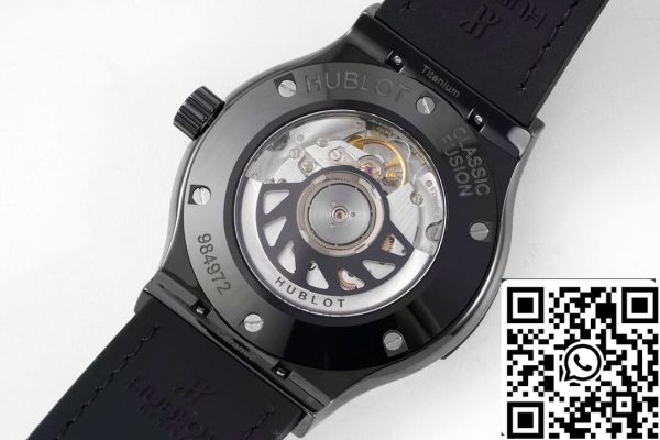 Hublot Classic Fusion 542 CM 1171 RX 1 1 Best Edition GS Factory Quadrante Nero Replica Orologio 9759 Hublot Classic Fusion 542.CM.1171.RX 1:1 Best Edition GS Factory Quadrante Nero