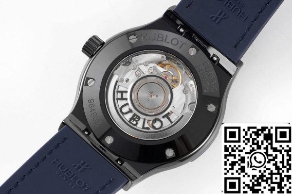 Hublot Classic Fusion 542 CM 7170 LR 1 1 Best Edition GS Factory Blue Dial US Replica Óra 6002 Hublot Classic Fusion 542.CM.7170.LR 1:1 Best Edition GS Factory Blue Dial