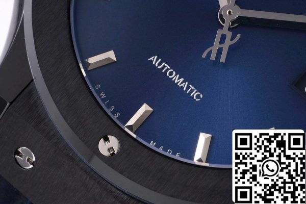 Hublot Classic Fusion 542 CM 7170 LR 1 1 Best Edition GS Factory Blue Dial USA Replica óra 7680 Hublot Classic Fusion 542.CM.7170.LR 1:1 Best Edition GS Factory Blue Dial