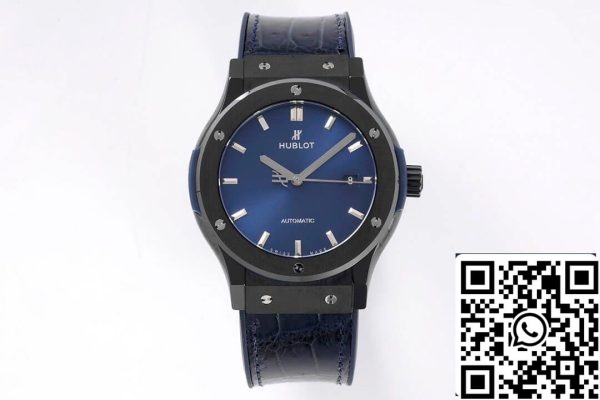 Hublot Classic Fusion 542 CM 7170 LR 1 1 Best Edition GS Factory Blue Dial US Replica óra 9065 Hublot Classic Fusion 542.CM.7170.LR 1:1 Best Edition GS Factory Blue Dial