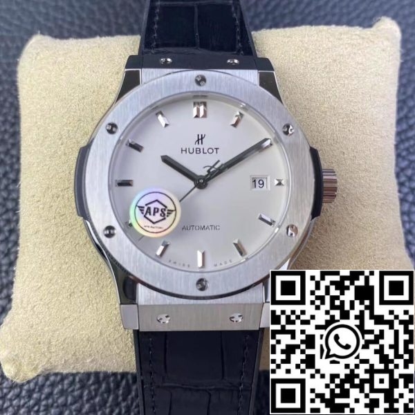 Hublot Classic Fusion 542 NX 2611 LR 42MM 1 1 Best Edition APS Factory Quadrante Bianco Orologio Replica 4337 Hublot Classic Fusion 542.NX.2611.LR 42MM 1:1 Best Edition APS Factory Quadrante Bianco