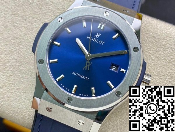 Hublot Classic Fusion 542 NX 7170 LR 42MM 1 1 Best Edition WWF Factory Blue Dial Yhdysvaltain Replica katsella 6652 Hublot Classic Fusion 542.NX.7170.LR 42MM 1:1 Best Edition WWF Factory Blue Dial