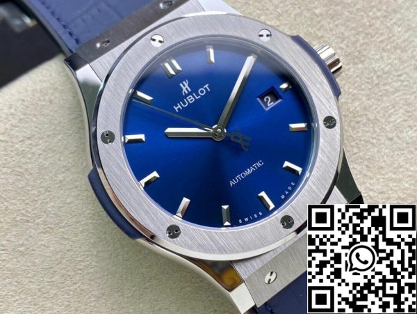 Hublot Classic Fusion 542 NX 7170 LR 42MM 1 1 Best Edition WWF Factory Blue Dial Yhdysvaltain Replica katsella 6776 Hublot Classic Fusion 542.NX.7170.LR 42MM 1:1 Best Edition WWF Factory Blue Dial