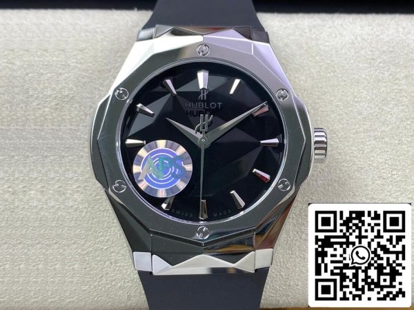 Hublot Classic Fusion 550 NS 1800 RX ORL19 1 1 Най-доброто издание APS Factory Black Dial САЩ реплика часовник 2510 Hublot Classic Fusion 550.NS.1800.RX.ORL19 1: 1 Най-доброто издание APS Factory Black Dial