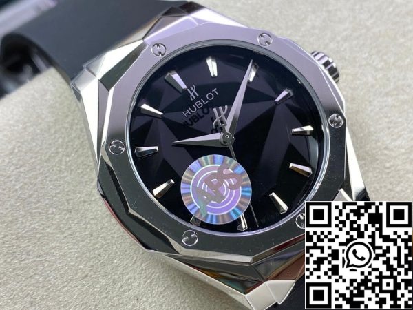 Hublot Classic Fusion 550 NS 1800 RX ORL19 1:1 Best Edition APS Factory Black Dial US Replica Zegarek 5884 Hublot Classic Fusion 550.NS.1800.RX.ORL19 1:1 Best Edition APS Factory Black Dial