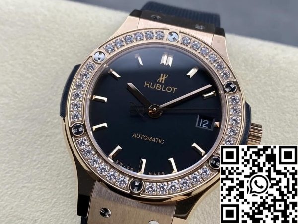 Hublot Classic Fusion 565 OX 1480 RX 1204 38MM 1:1 Best Edition HB Factory Diamond Bezel US Replica Watch 2688 Hublot Classic Fusion 565.OX.1480.RX.1204 38MM 1:1 Best Edition HB Factory Diamond Bezel