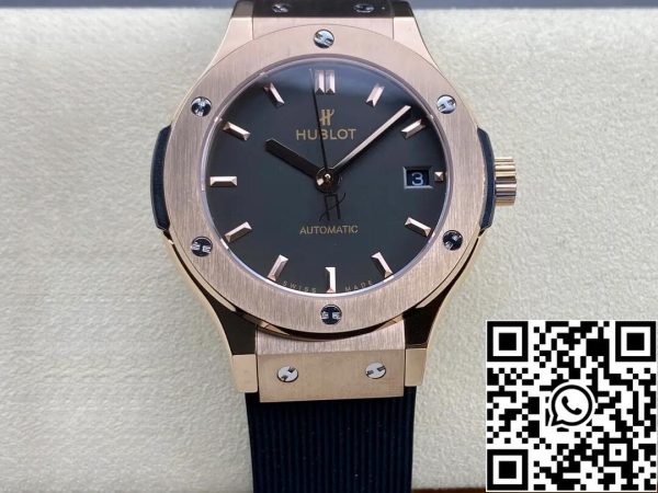 Hublot Classic Fusion 565 OX 1480 RX 38MM 1 1 Best Edition HB Factory Black Dial US Replica Watch 3075 Hublot Classic Fusion 565.OX.1480.RX 38MM 1:1 Best Edition HB Factory Black Dial