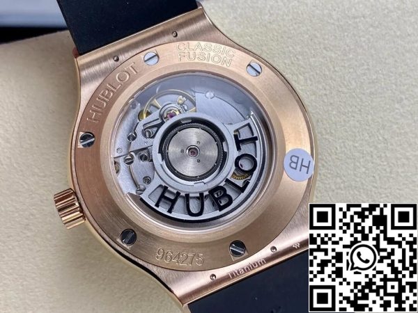 Hublot Classic Fusion 565 OX 1480 RX 38MM 1 1 Най-доброто издание HB Фабрика черен циферблат САЩ реплика часовник 5309 Hublot Classic Fusion 565.OX.1480.RX 38MM 1: 1 Най-доброто издание HB Фабрика черен циферблат