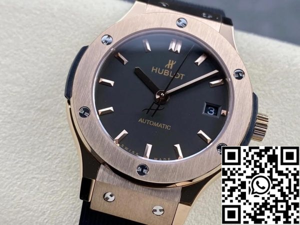 Hublot Classic Fusion 565 OX 1480 RX 38MM 1 1 Najboljša izdaja HB Factory Black Dial ZDA replika Watch 6454 Hublot Classic Fusion 565.OX.1480.RX 38MM 1: 1 Best Edition HB Factory Black Dial