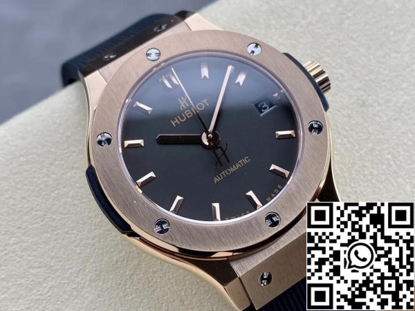 Hublot Classic Fusion 565 OX 1480 RX 38MM 1 1 Najboljša izdaja HB Factory Black Dial ZDA replika Watch 8085 Hublot Classic Fusion 565.OX.1480.RX 38MM 1: 1 Best Edition HB Factory Black Dial