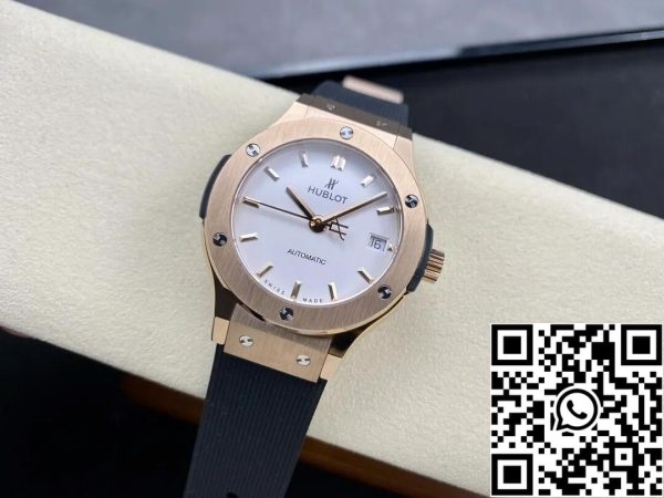 Hublot Classic Fusion 565 OX 2611 LR 38MM 1 1 Best Edition HB Factory White Dia US Replica Watch 6518 Hublot Classic Fusion 565.OX.2611.LR 38MM 1:1 Best Edition HB Factory White Dia