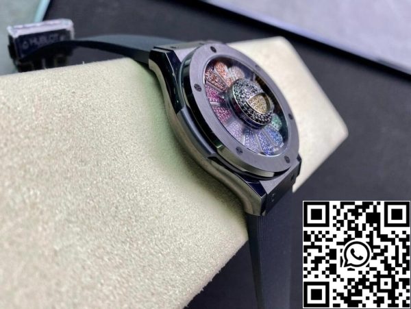 Hublot Classic Fusion Takashi Murakami 507 CX 9000 RX TAK21 1:1 Best Edition Sunflower Color Dial US Replica Watch 8327 Hublot Classic Fusion Takashi Murakami 507.CX.9000.RX.TAK21 1:1 Best Edition Sunflower Color Dial