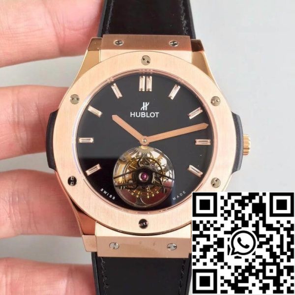 Hublot Classic Fusion Tourbillon 505 OX 1180 LR Мужские часы 1 1 Лучшее издание швейцарский турбийон черный циферблат США Реплика часов 1976 Hublot Classic Fusion Tourbillon 505.OX.1180.LR Мужские часы 1:1 Лучшее издание швейцарский турбийон черный циферблат