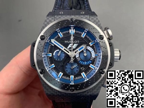 Hublot King Power 703 QM 1129 HR FIL11 1 1 Melhor Edição V6 Fábrica Mostrador Preto Movimento Suíço Réplica de Relógio US 1901 Hublot King Power 703.QM.1129.HR.FIL11 1:1 Melhor Edição V6 Fábrica Mostrador Preto Movimento Suíço