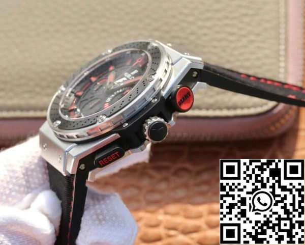 Hublot King Power 703 ZM 1123 NR FMO10 1 1 Лучшее издание V6 завод черный циферблат США Реплика часы 2110 Hublot King Power 703.ZM.1123.NR.FMO10 1:1 Лучшее издание V6 завод черный циферблат