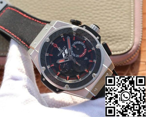 Hublot King Power 703 ZM 1123 NR FMO10 1 1 Лучшее издание V6 Завод Черный Циферблат США Реплика Смотреть 3402 Hublot King Power 703.ZM.1123.NR.FMO10 1:1 Лучшее издание V6 Завод Черный Циферблат