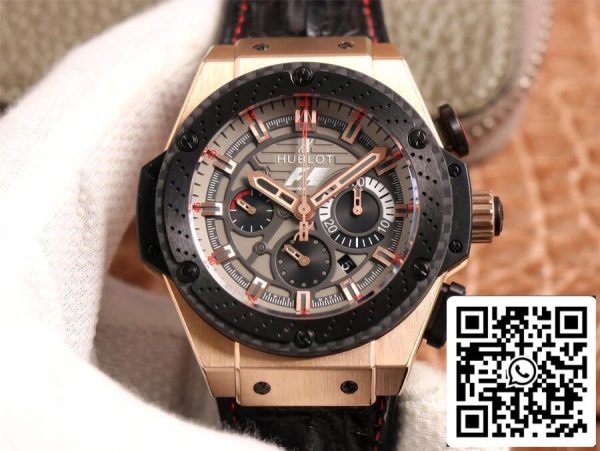 Hublot King Power 703 ZM 1123 NR FMO10 1 1 Best Edition V6 Factory Rose Gold US Réplica Relógio 6205 Hublot King Power 703.ZM.1123.NR.FMO10 1:1 Best Edition V6 Factory Rose Gold