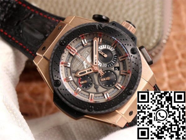 Hublot King Power 703 ZM 1123 NR FMO10 1 1 Best Edition V6 Factory Rose Gold US Replica Watch 6672 Hublot King Power 703.ZM.1123.NR.FMO10 1:1 Best Edition V6 Factory Rose Gold