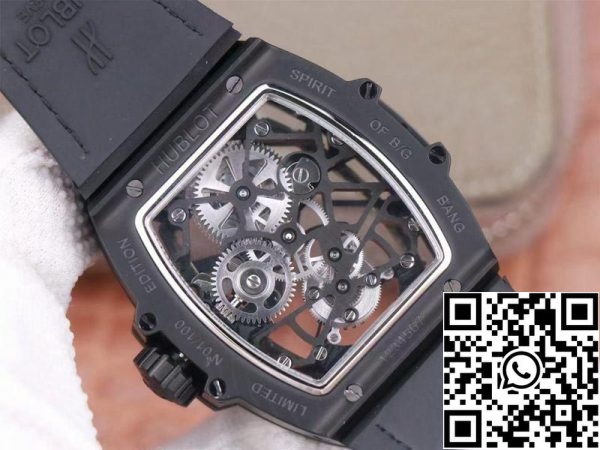 Hublot Masterpiece Tourbillon 906 ND 0129 VR AES12 1 1 Best Edition JB Factory Musta PVD Sveitsin HUB 9006 US Replica Watch 593 Hublot Masterpiece Tourbillon 906.ND.0129.VR.AES12 1:1 Best Edition JB Factory Musta PVD Sveitsin HUB 9006