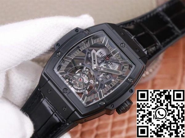 Hublot Masterpiece Tourbillon 906 ND 0129 VR AES12 1 1 Best Edition JB Factory Musta PVD Sveitsin HUB 9006 Yhdysvaltain Replica katsella 7286 Hublot Masterpiece Tourbillon 906.ND.0129.VR.AES12 1: 1 Best Edition JB Factory Musta PVD Sveitsin HUB 9006